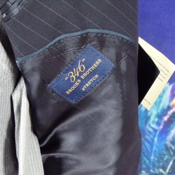 Brooks Brothers 346 Stretch Mens Suit Coat Jacket - Picture 6 of 8